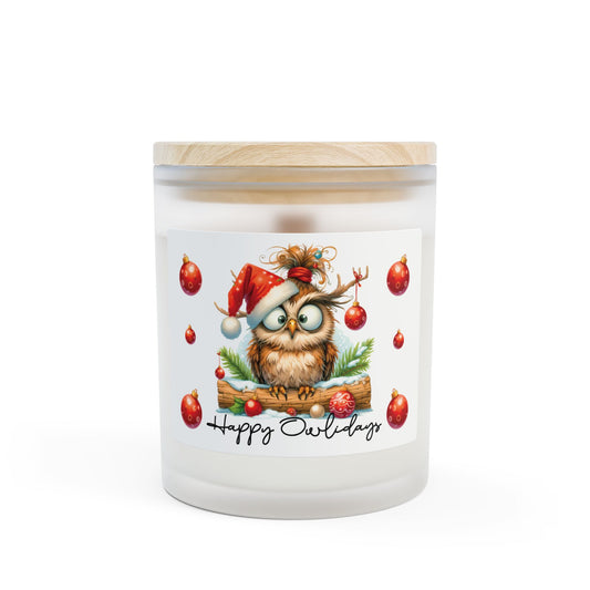 Happy Owlidays Candle