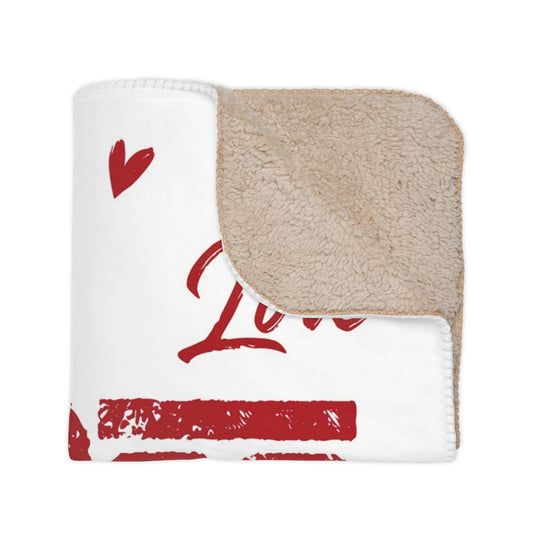 Love Language Sherpa Blanket