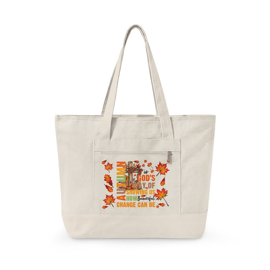 Change Is Beautiful Canvas Tote