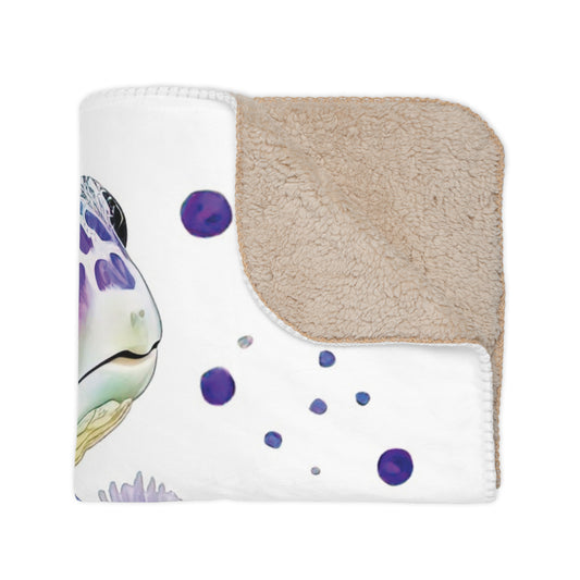 Turtley Love You Sherpa Blanket