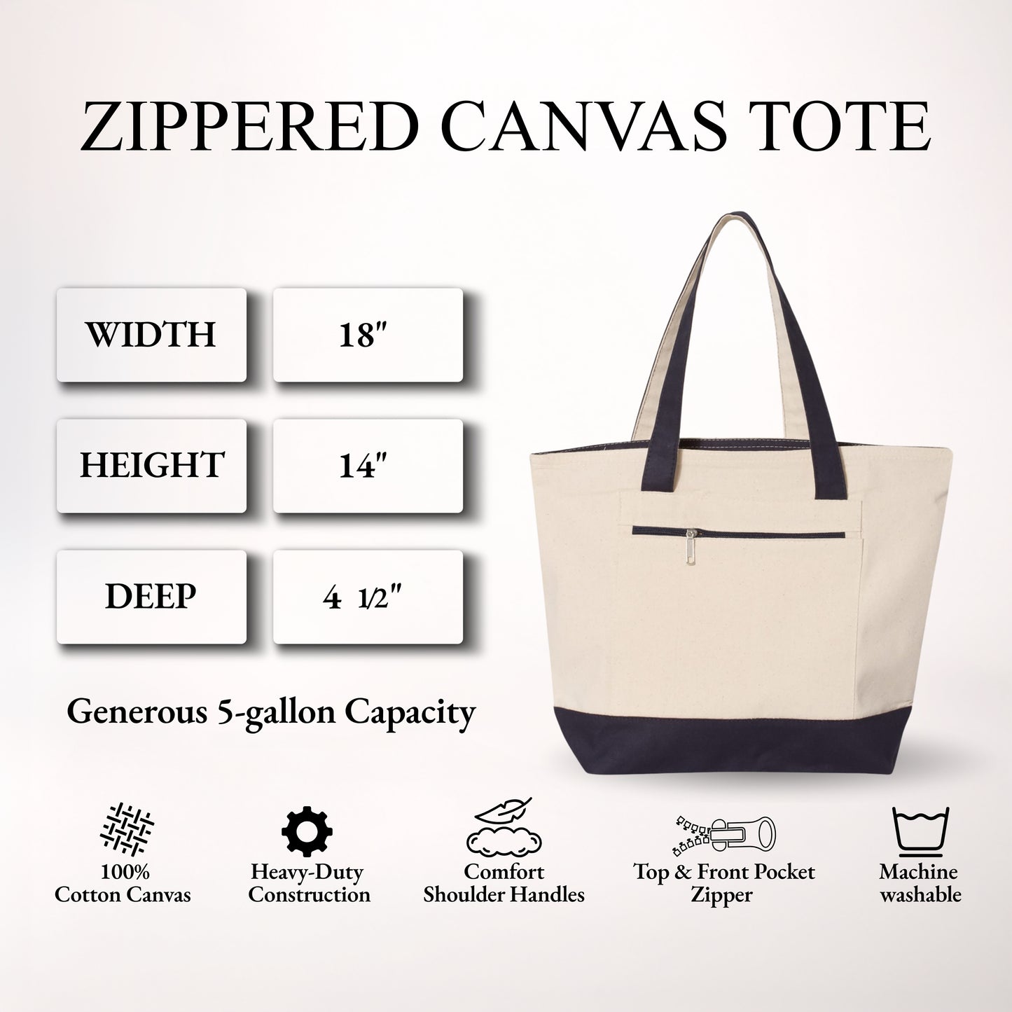Change Is Beautiful Canvas Tote