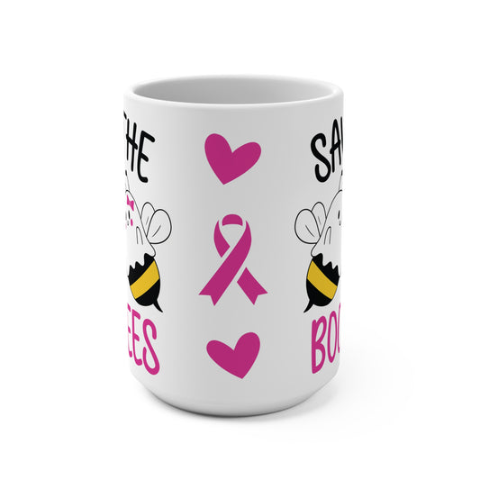 Breast Cancer Boo Bees Mug