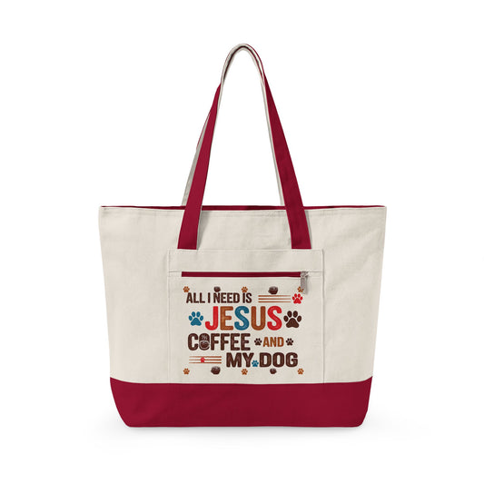 All I Need Canvas Tote