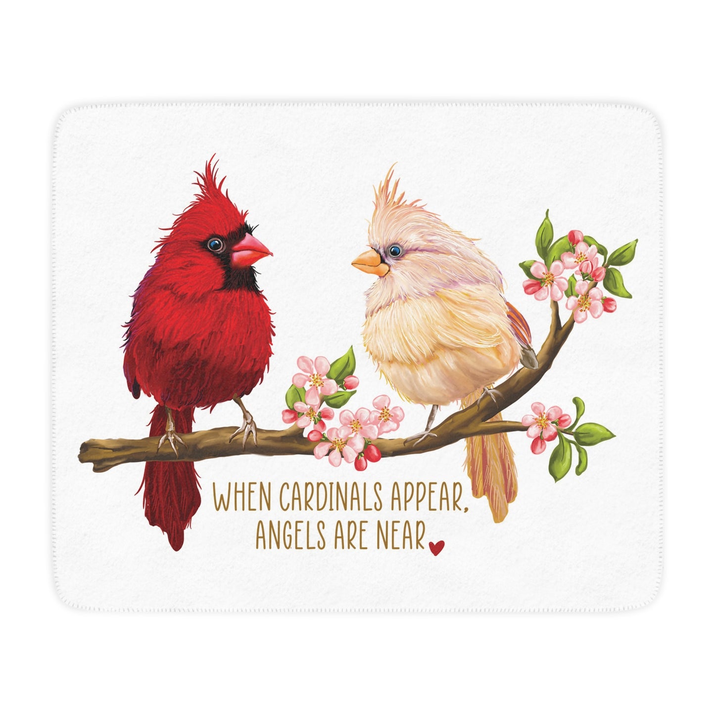 Cardinals Appear Sherpa Blanket