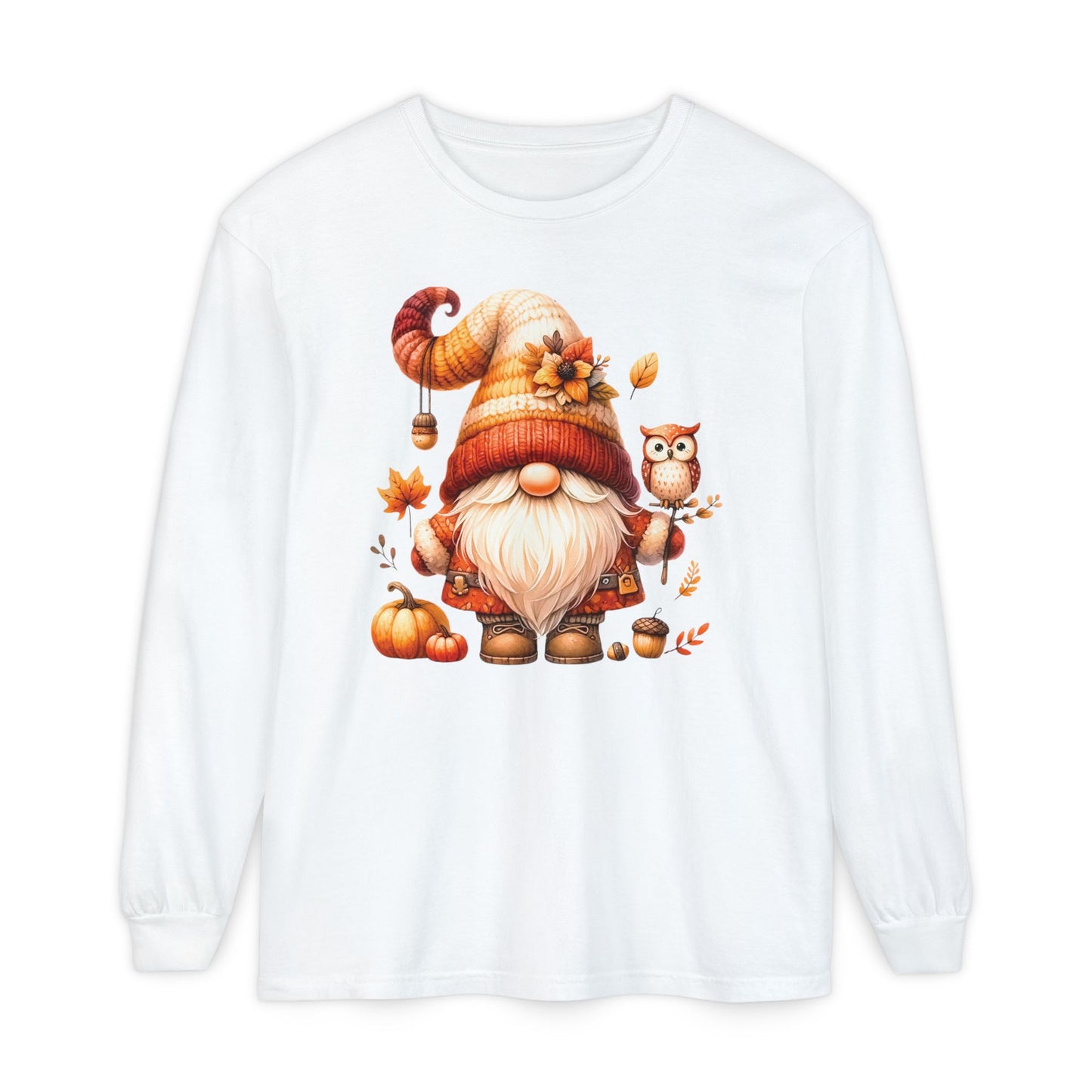 Hello Fall Gnome Long Sleeve