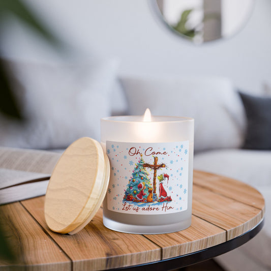 Let Us Adore Him Candle