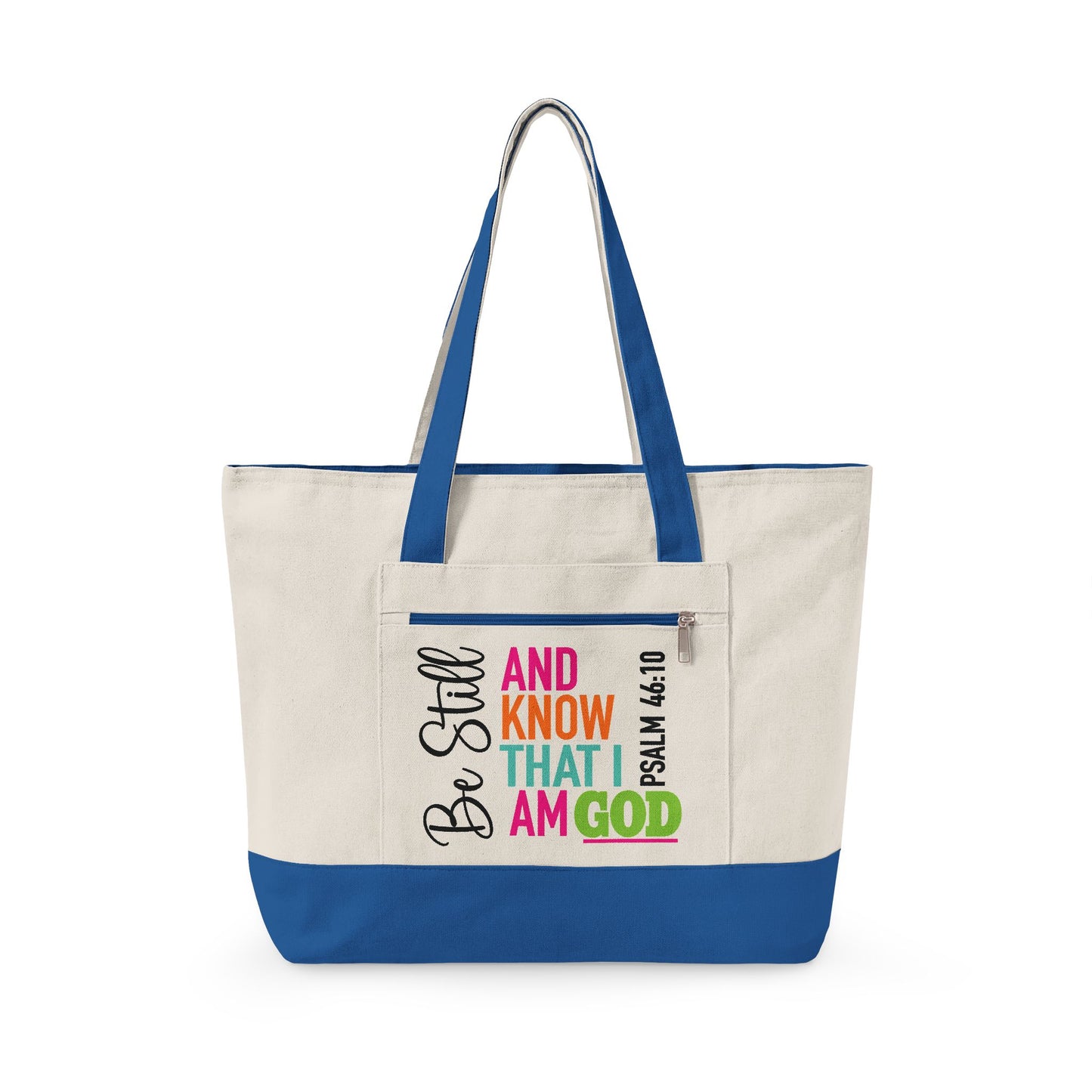 Be Still & Know Canvas Tote