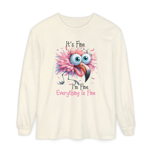 I'm Fine Flamingo Long Sleeve
