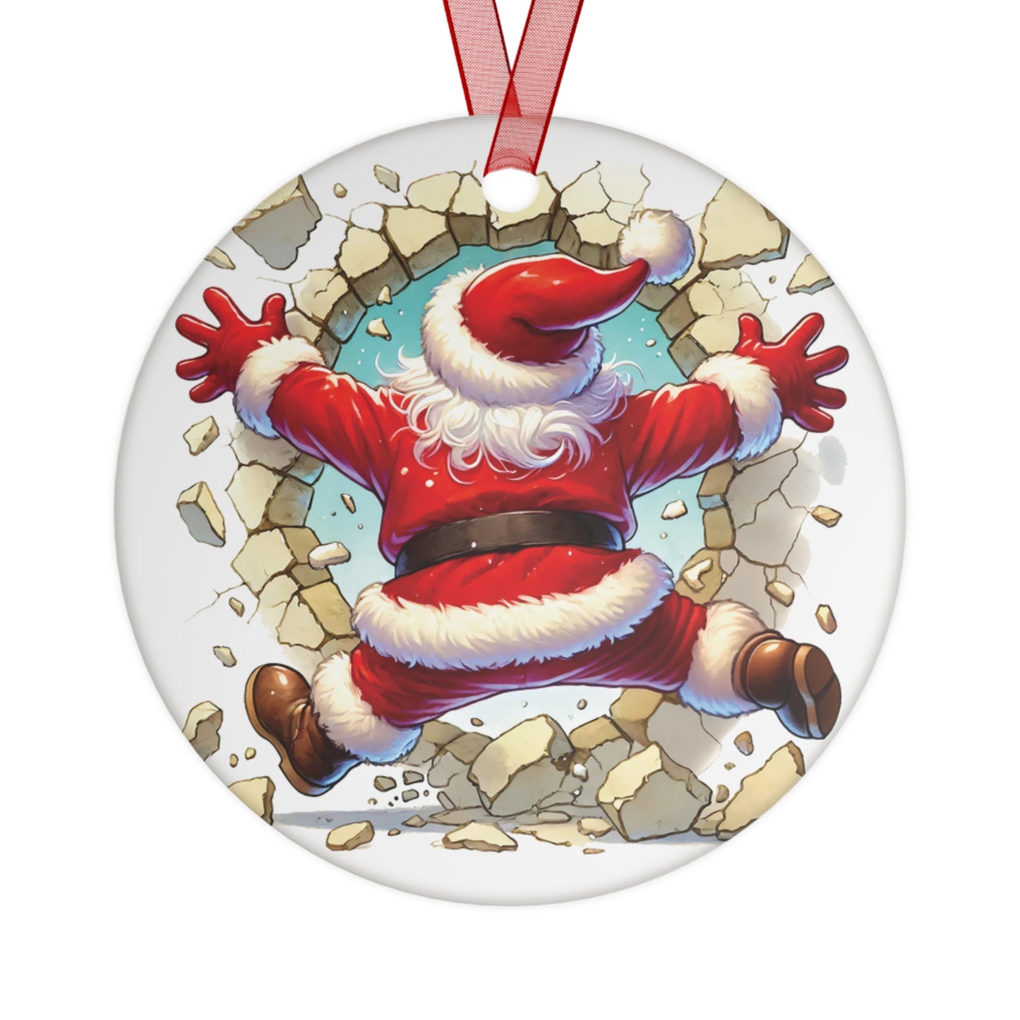 Here Comes Santa Claus Ornament