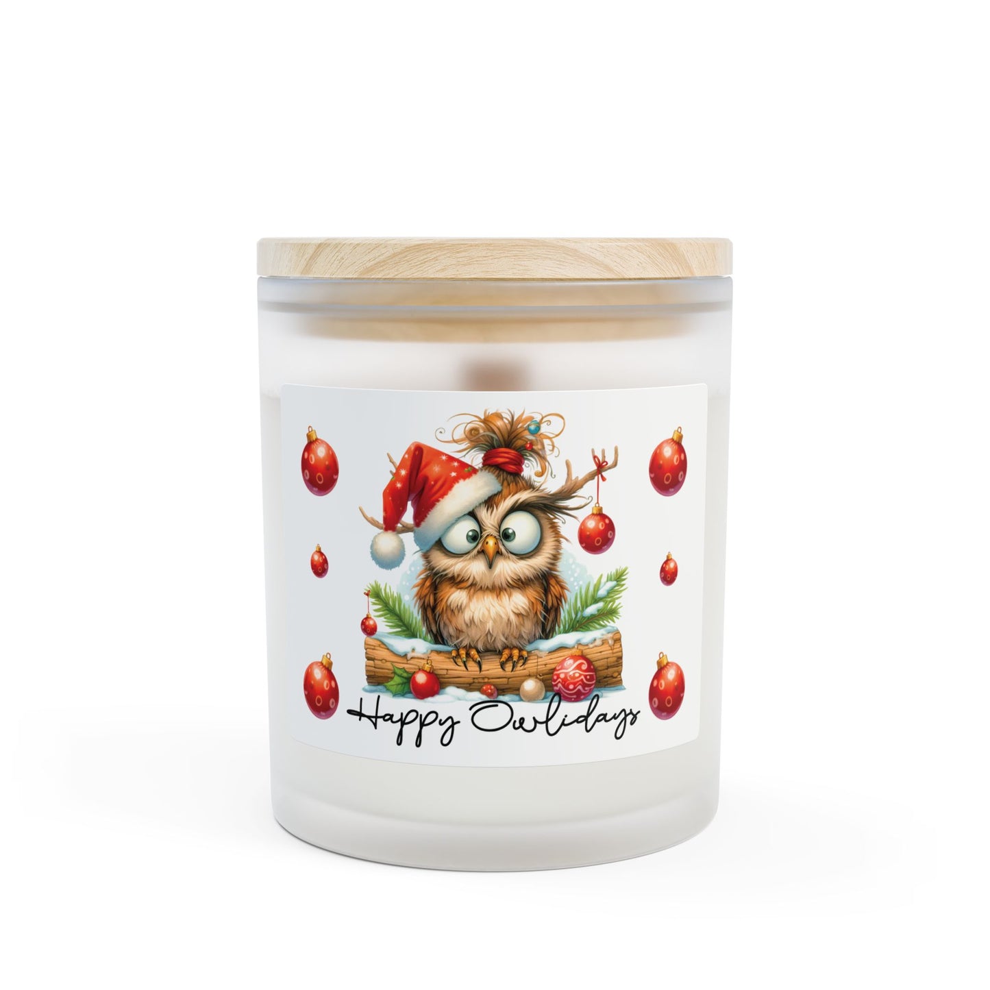 Happy Owlidays Candle