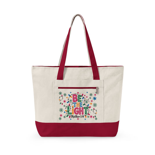 Be The Light Canvas Tote