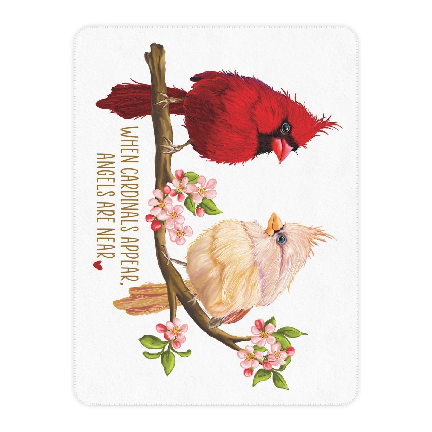 Cardinals Appear Sherpa Blanket