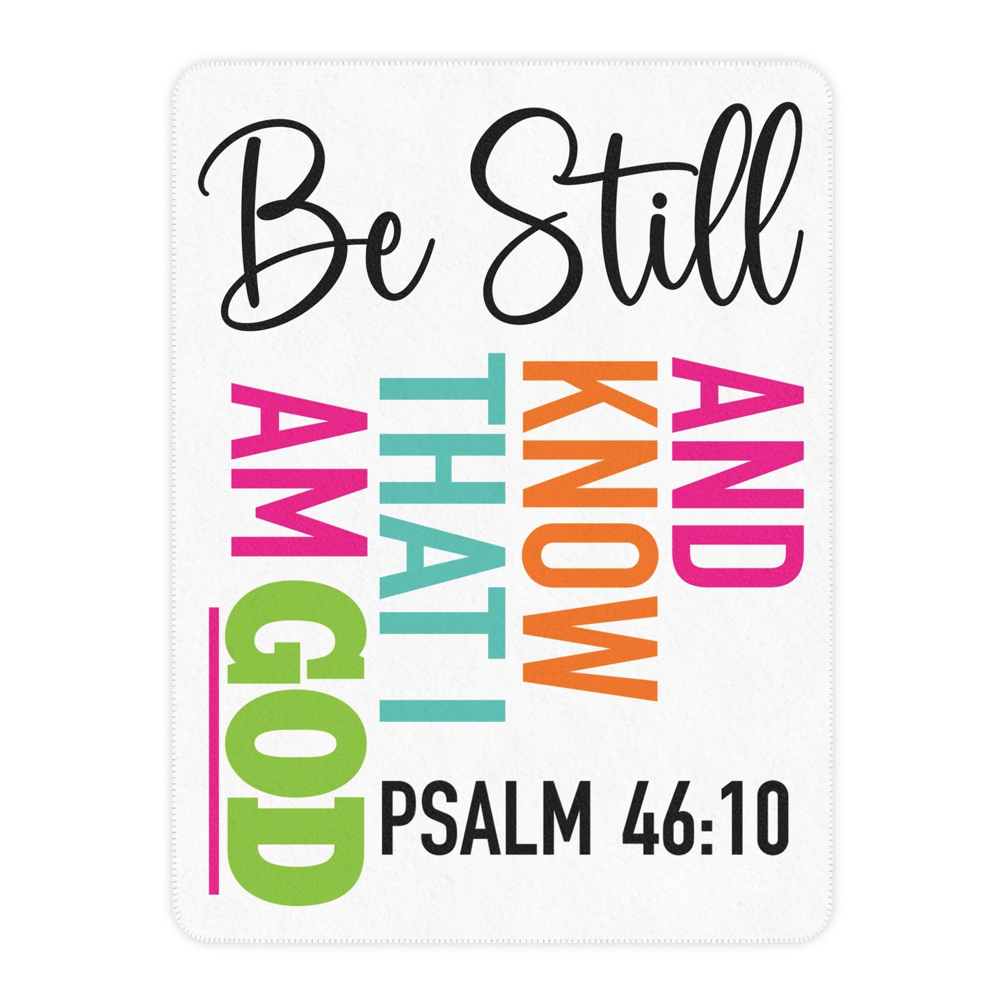 Be Still & Know Sherpa Blanket