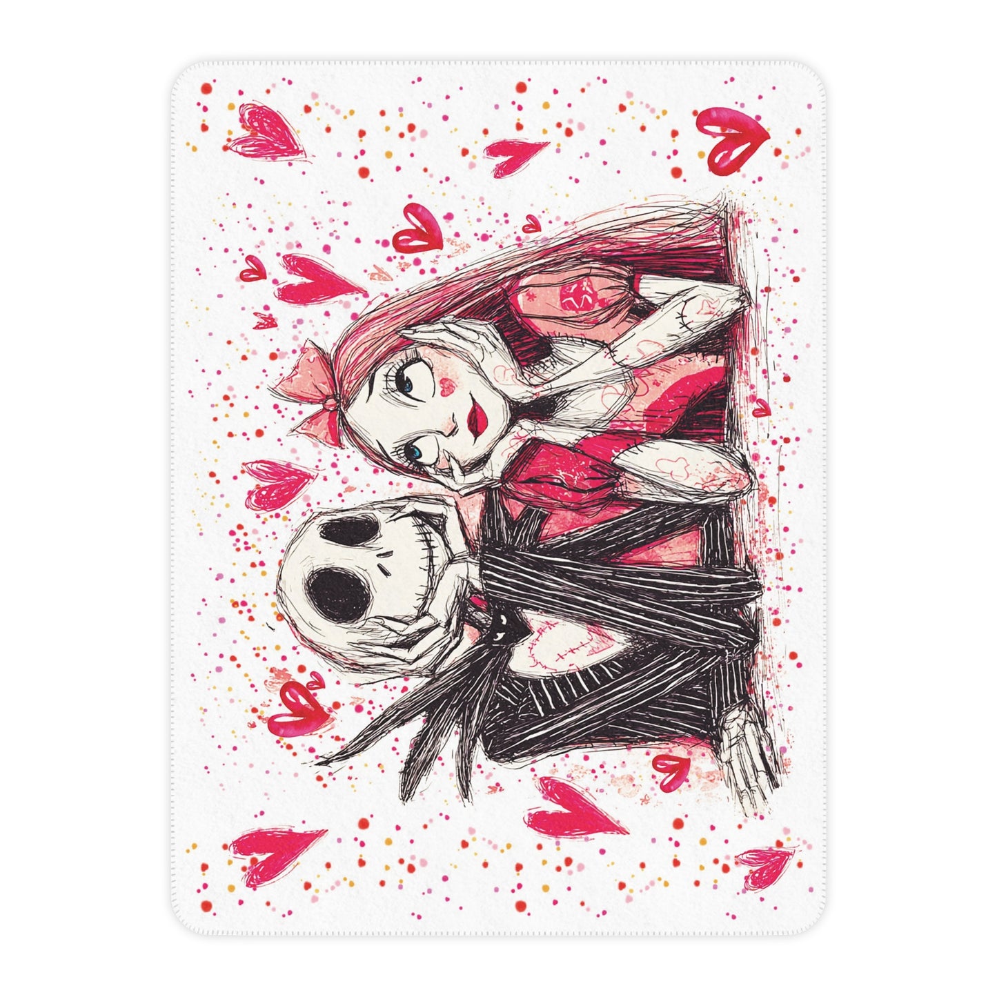 NIghtmare Valentine Sherpa Blanket