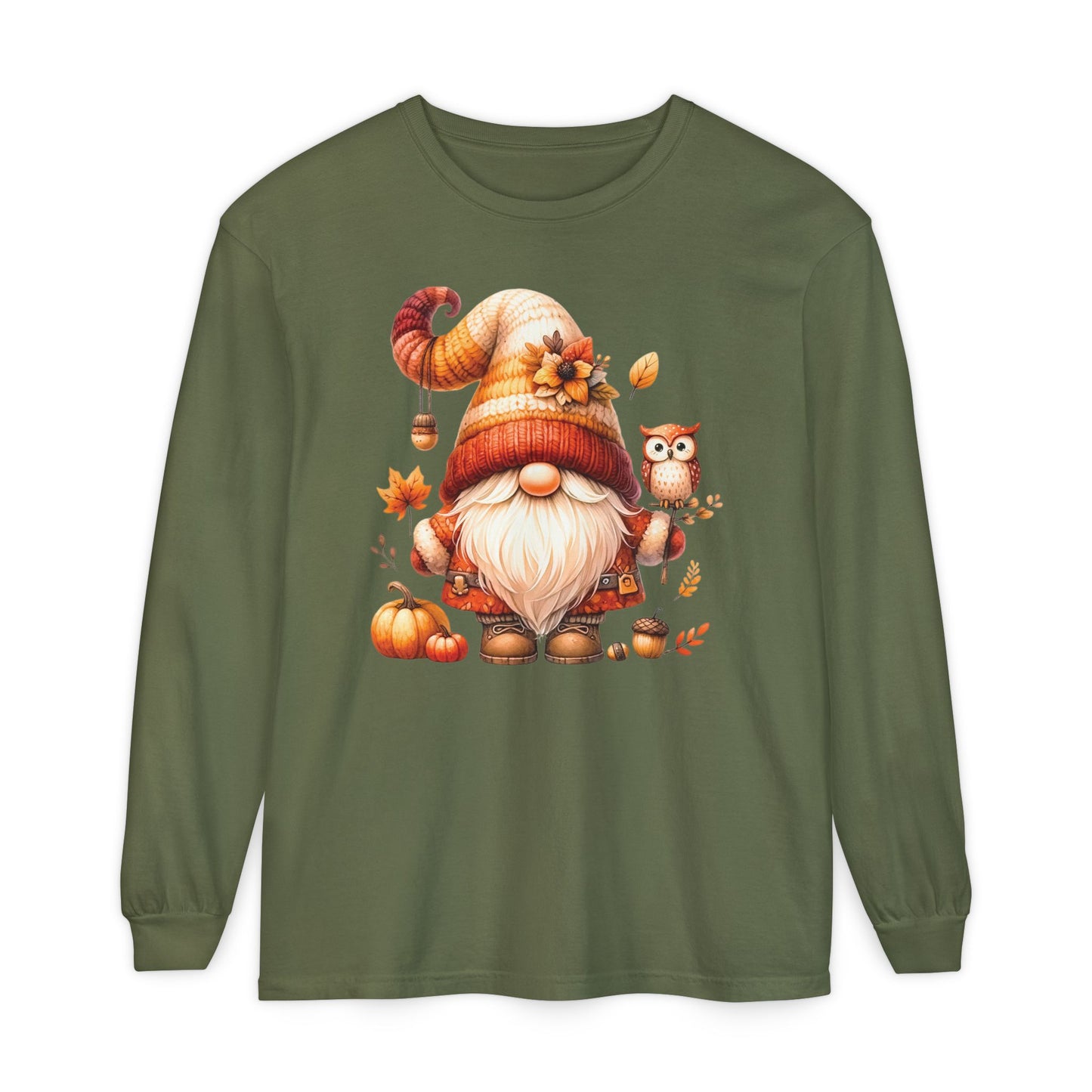 Hello Fall Gnome Long Sleeve