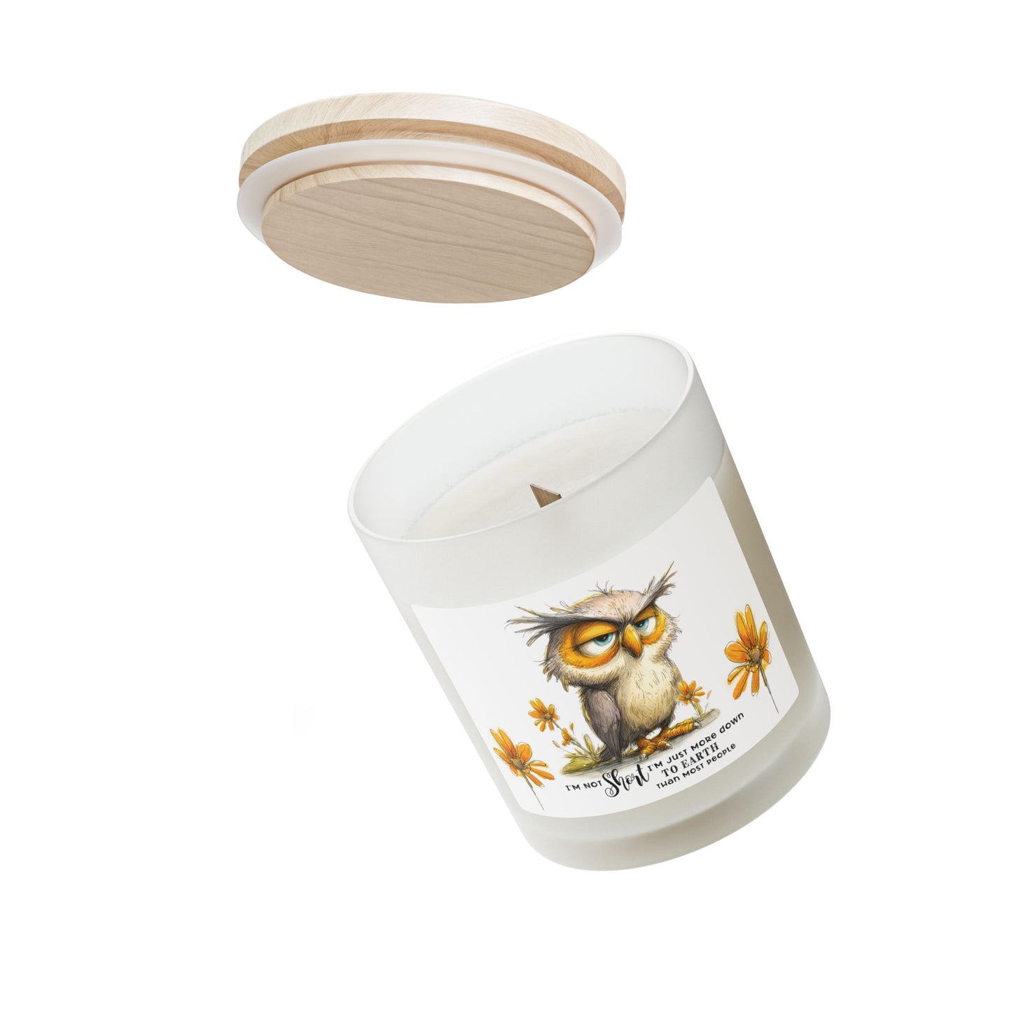 Short Owl Candle