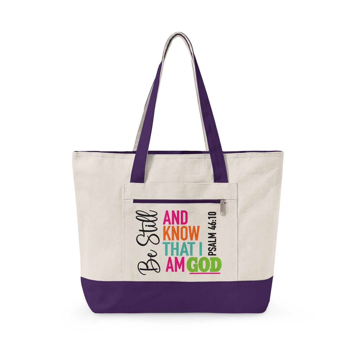Be Still & Know Canvas Tote