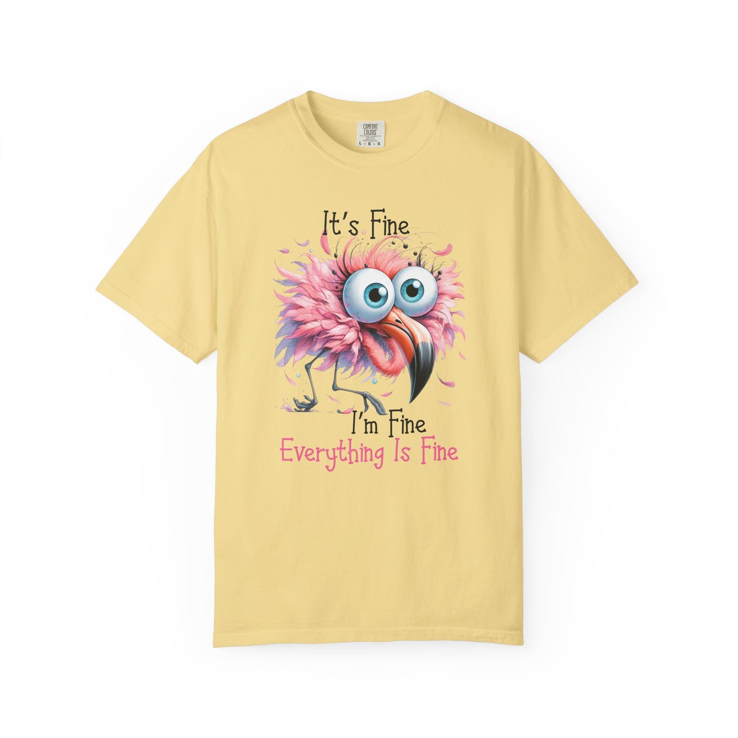 I'm Fine Flamingo T-shirt