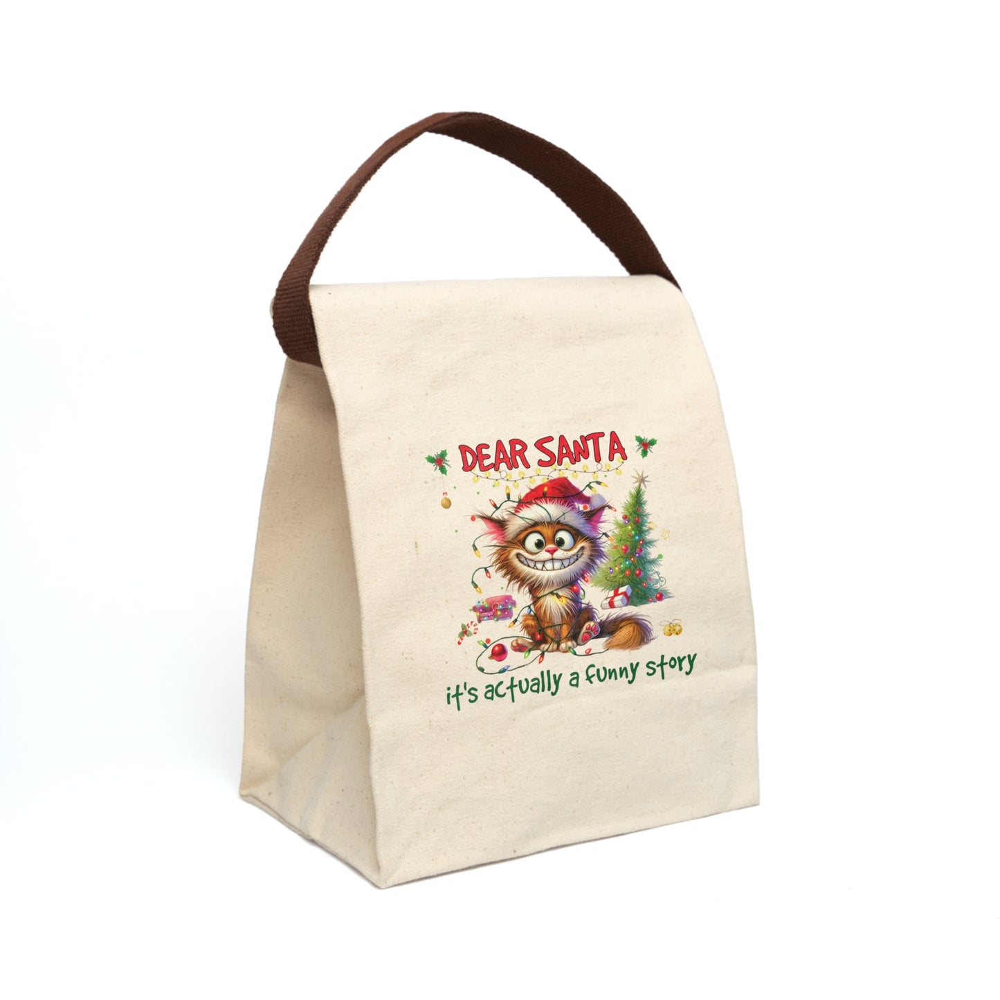 Funny Story Kids Canvas Lunch Bag