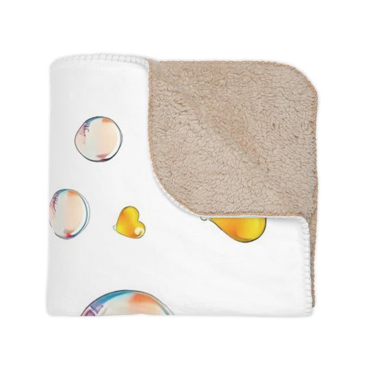 Turtley Happy Sherpa Blanket
