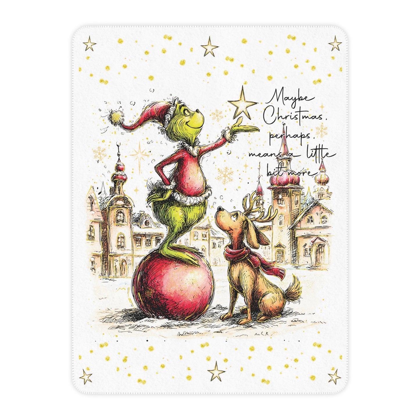 Maybe Christmas Sherpa Blanket