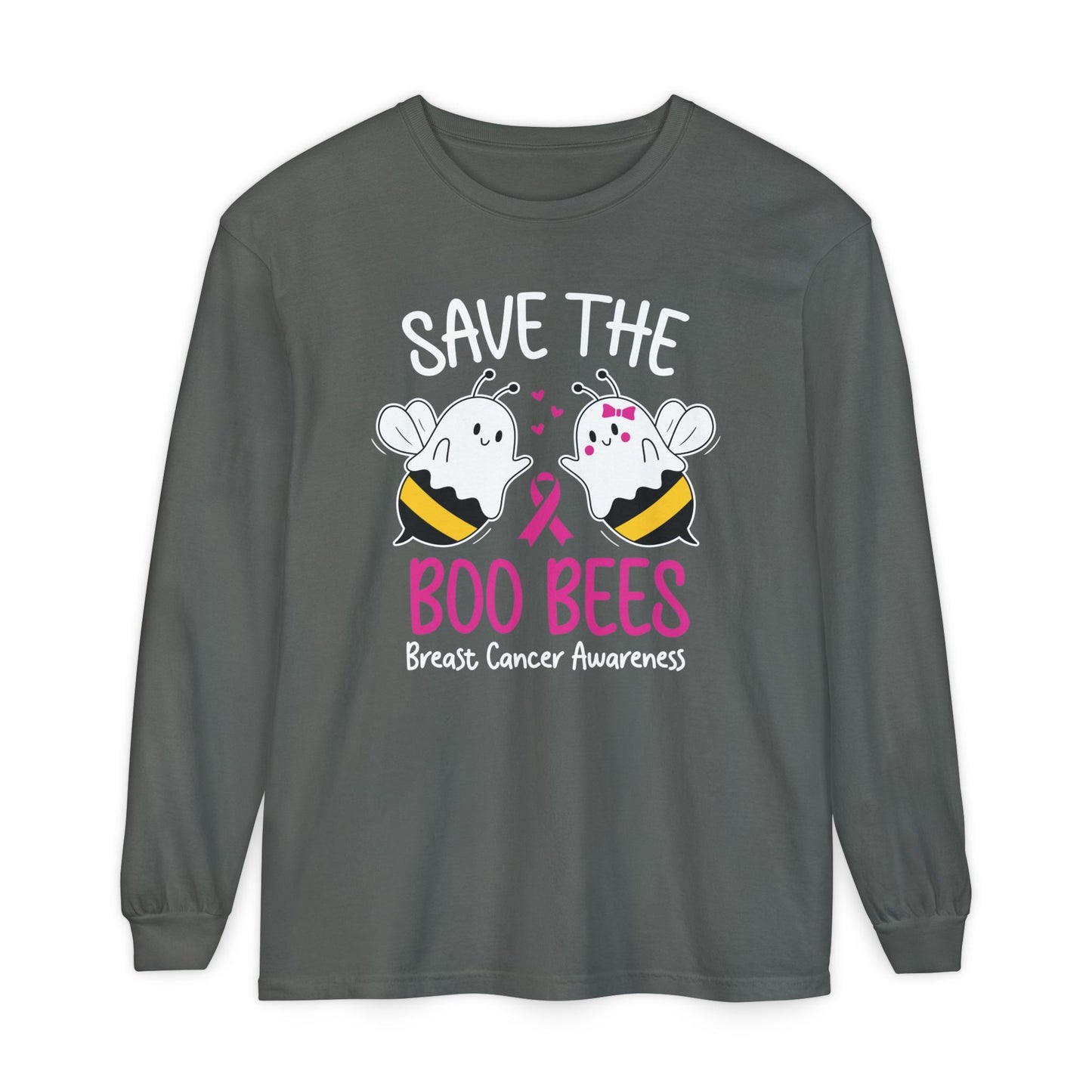 Breast Cancer Boo Bees Long Sleeve
