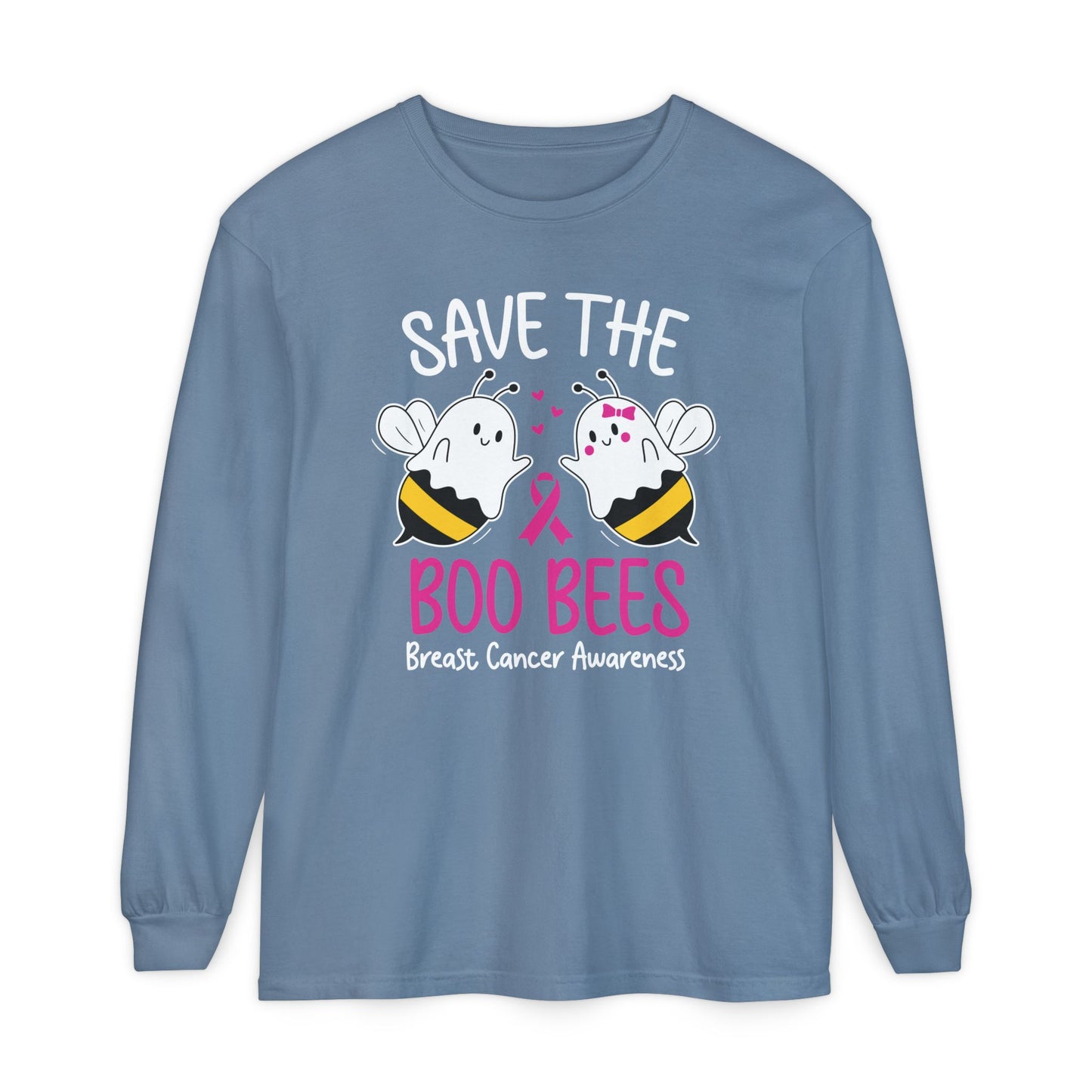 Breast Cancer Boo Bees Long Sleeve