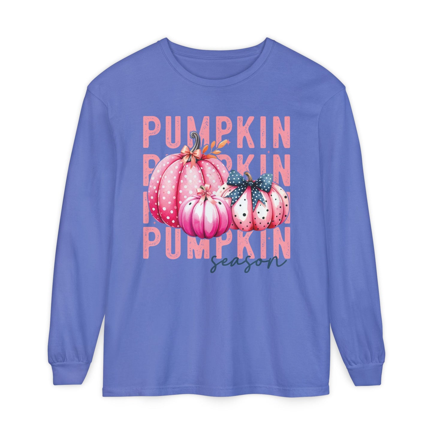 Breast Cancer Pink Pumpkin Long Sleeve