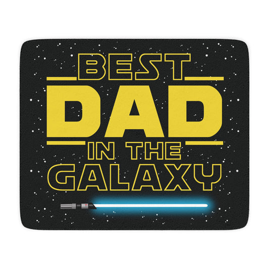 Galaxy Dad Sherpa Blanket
