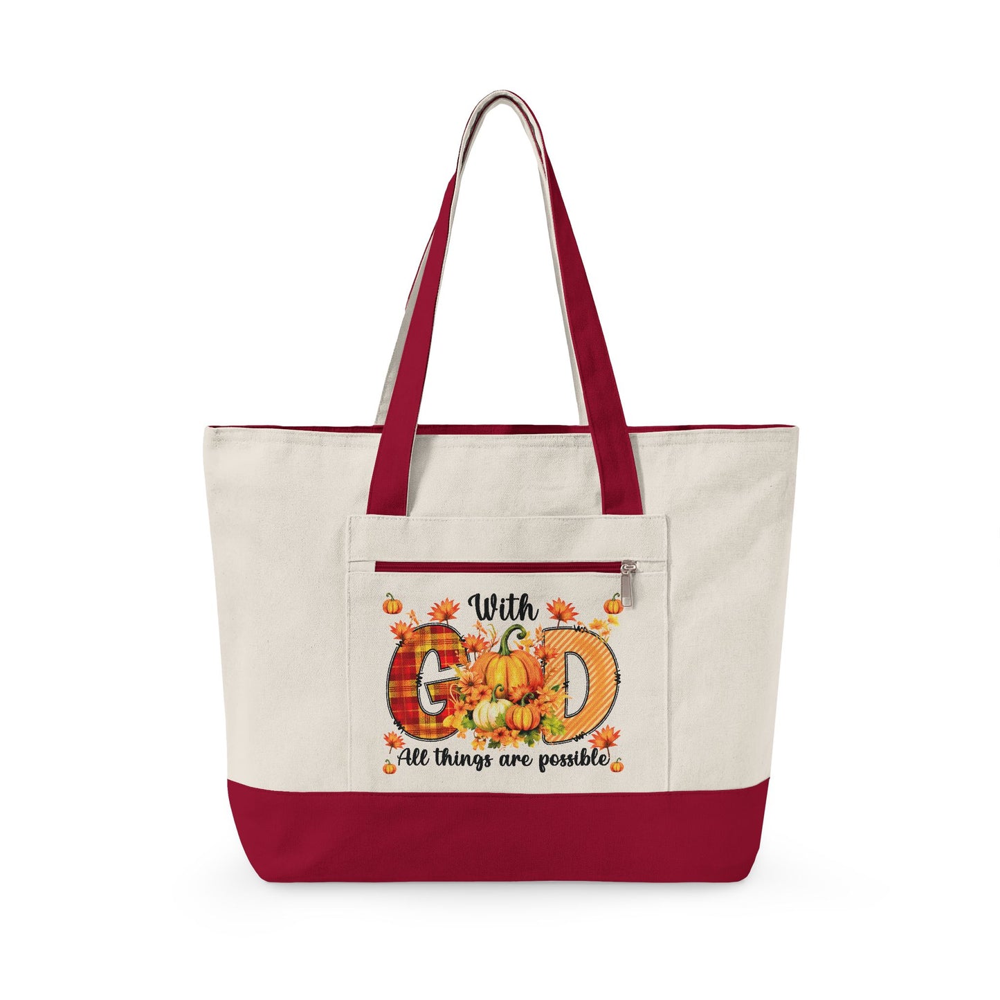 With God Canvas Tote