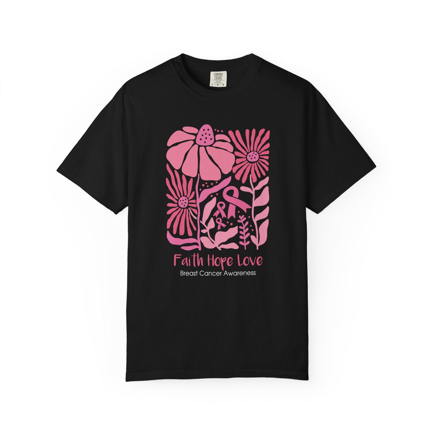 Breast Cancer Faith Hope Love T-shirt