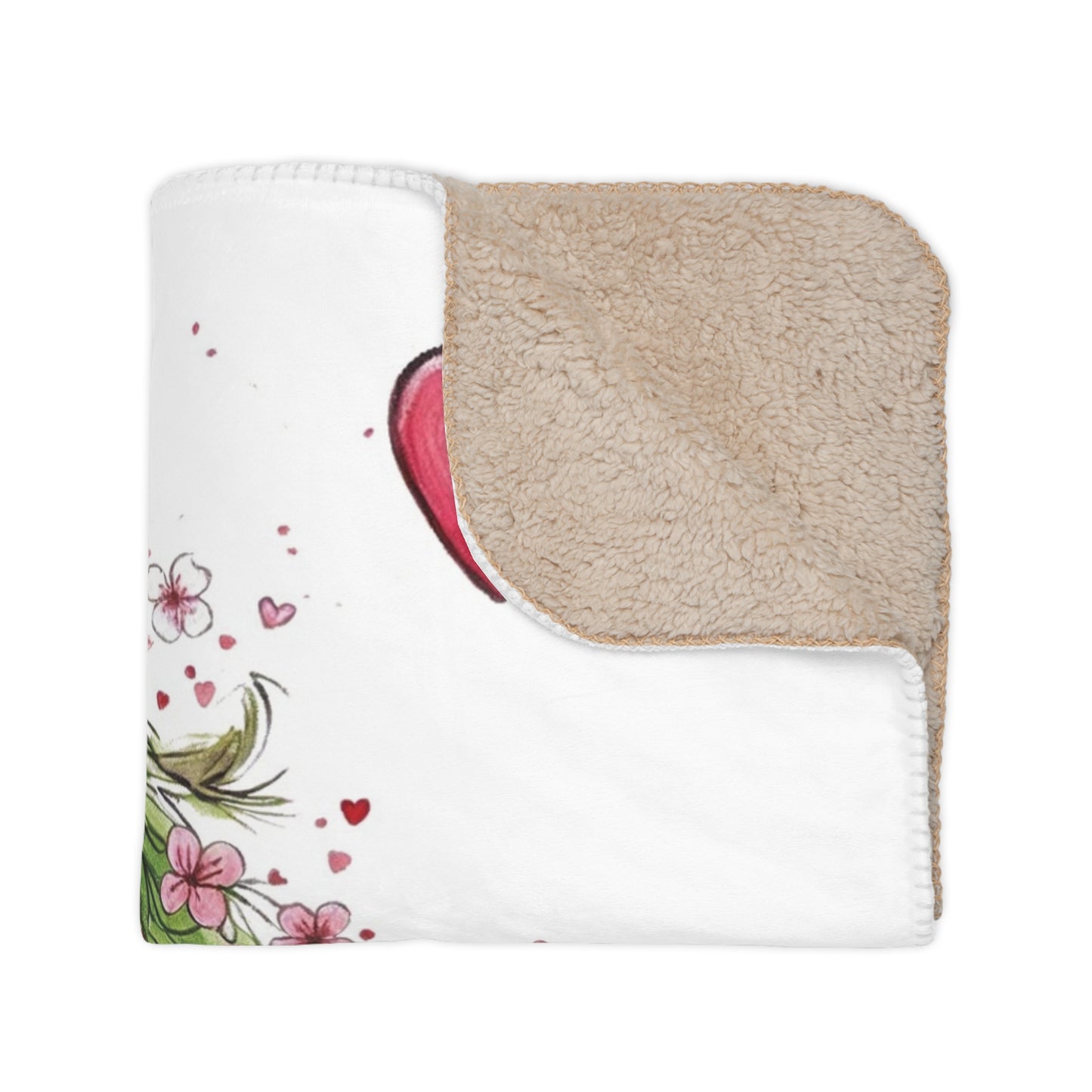 Grinchy Valentine Sherpa Blanket