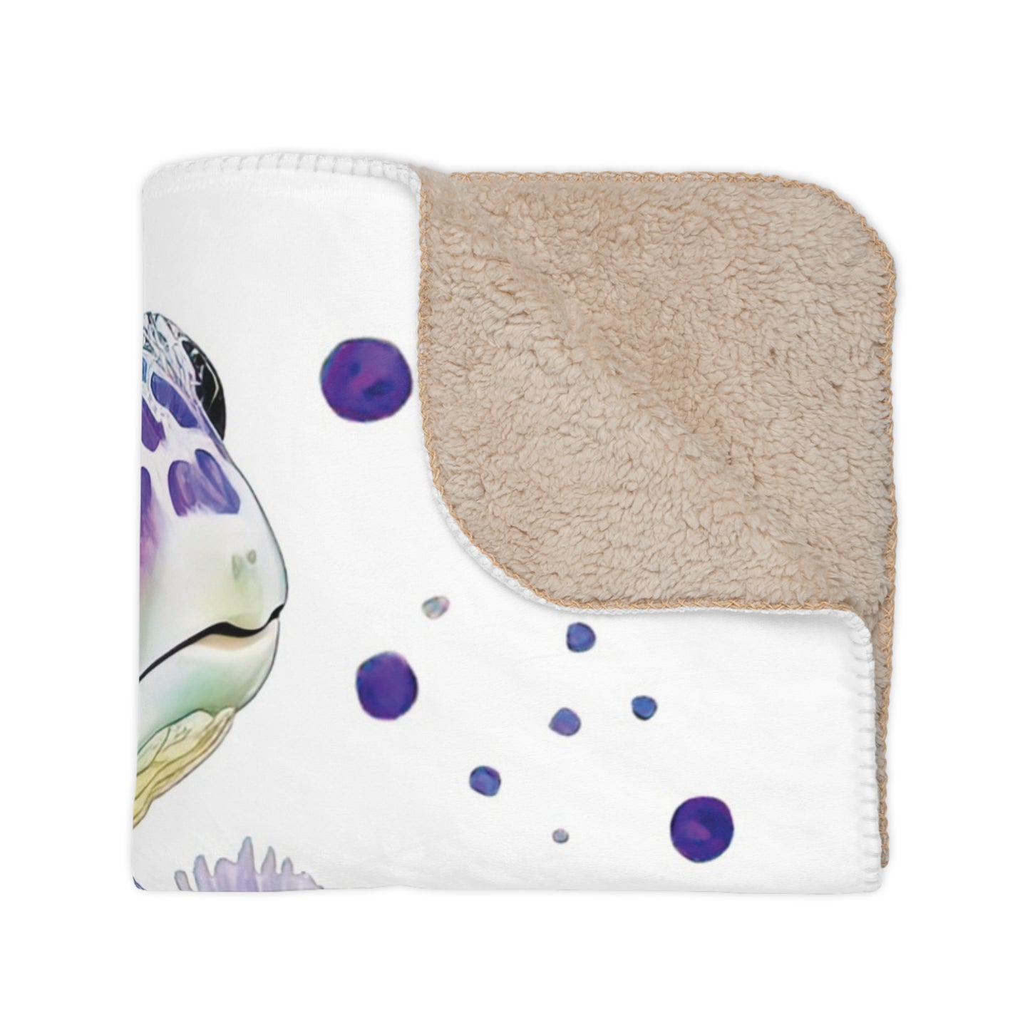 Turtley Love You Sherpa Blanket