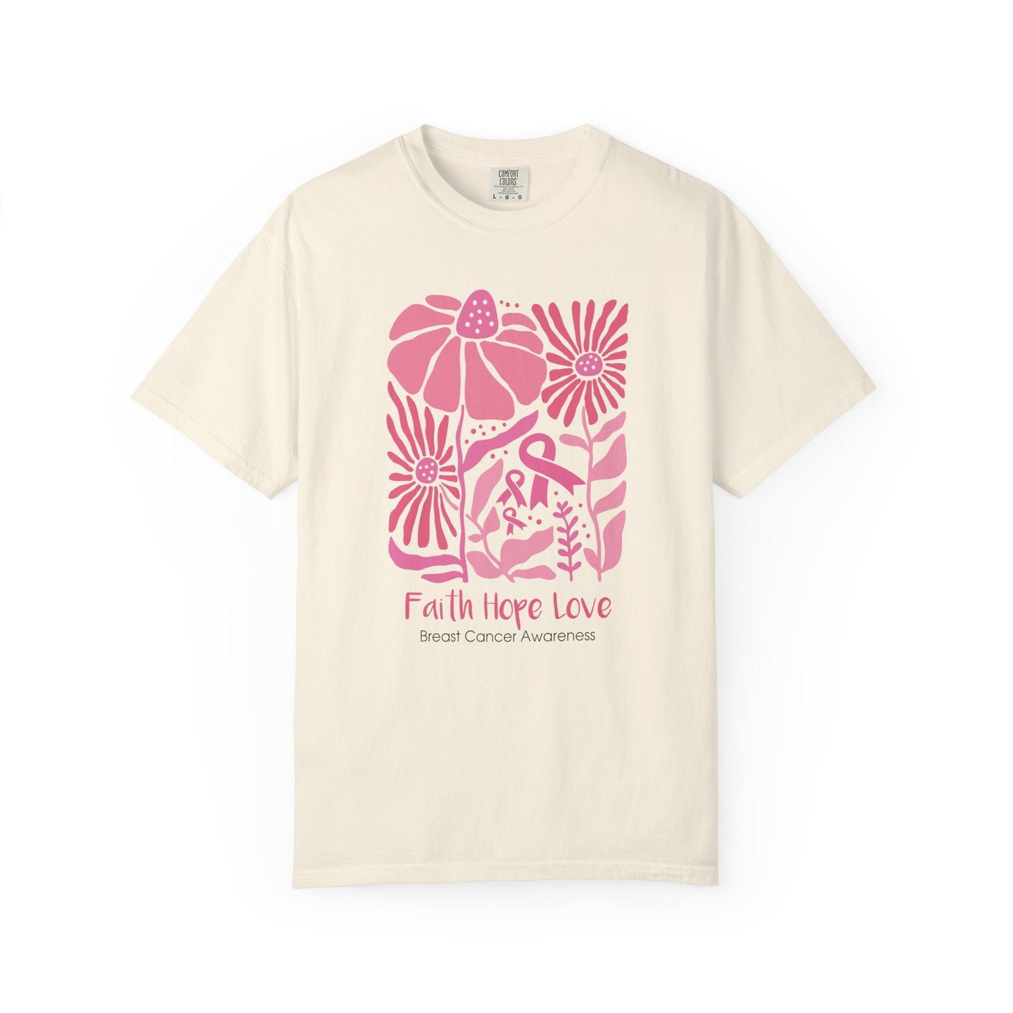 Breast Cancer Faith Hope Love T-shirt