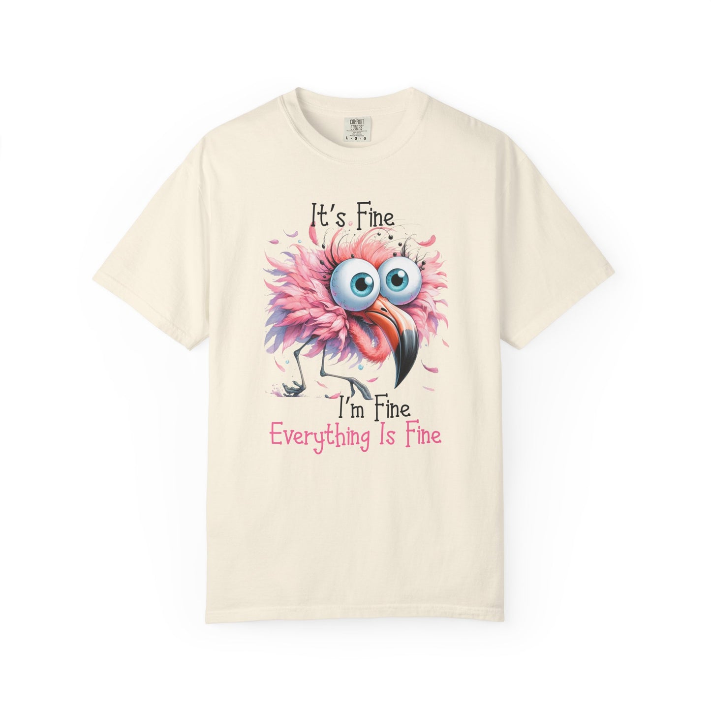 I'm Fine Flamingo T-shirt