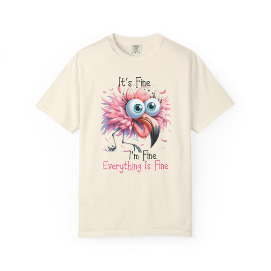 I'm Fine Flamingo T-shirt