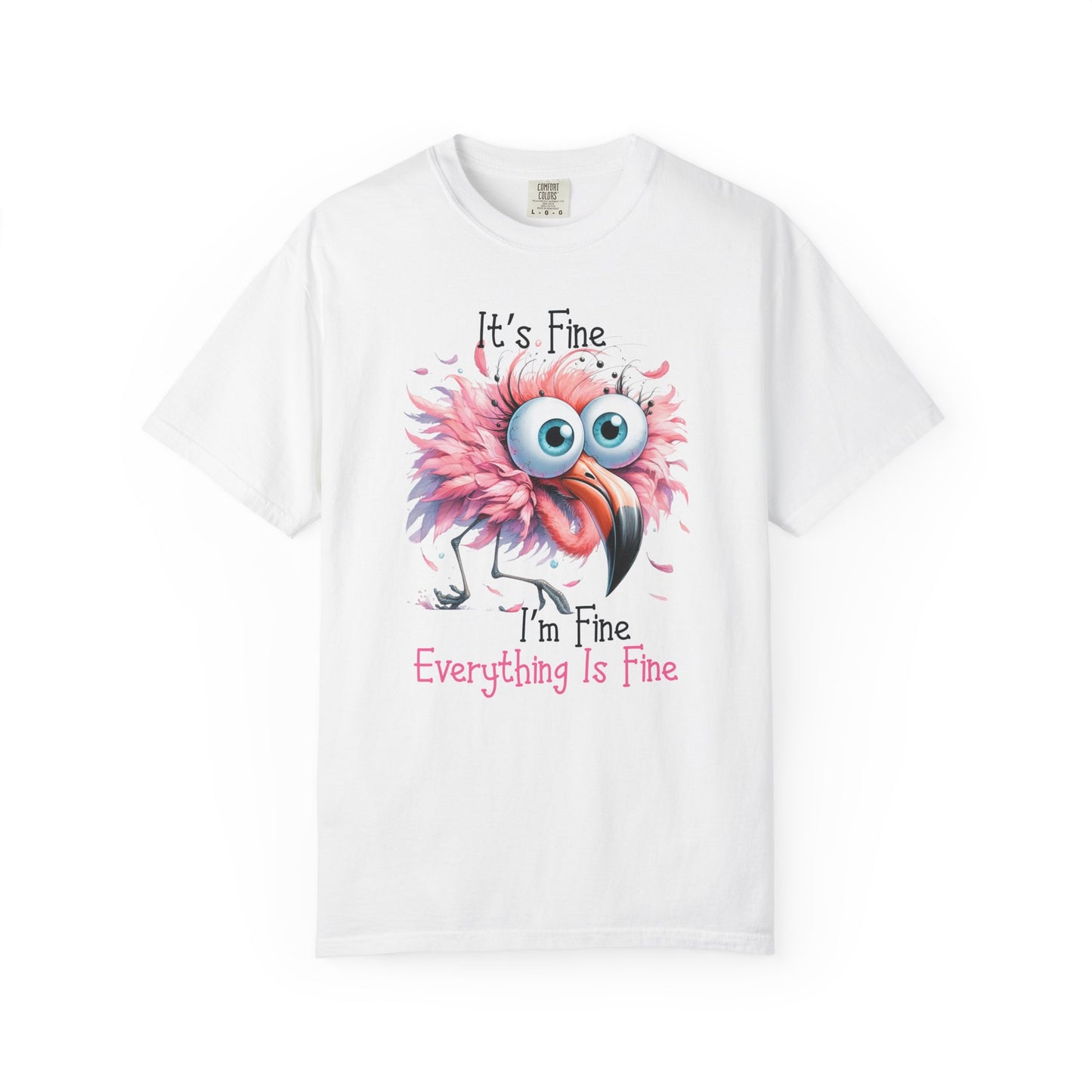 I'm Fine Flamingo T-shirt
