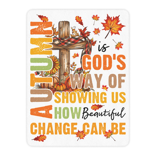 Change Is Beautiful Sherpa Blanket