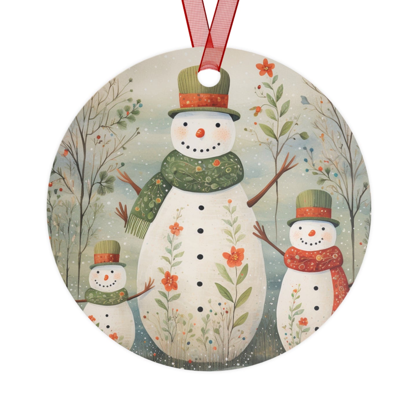Nordic Snowman Ornament