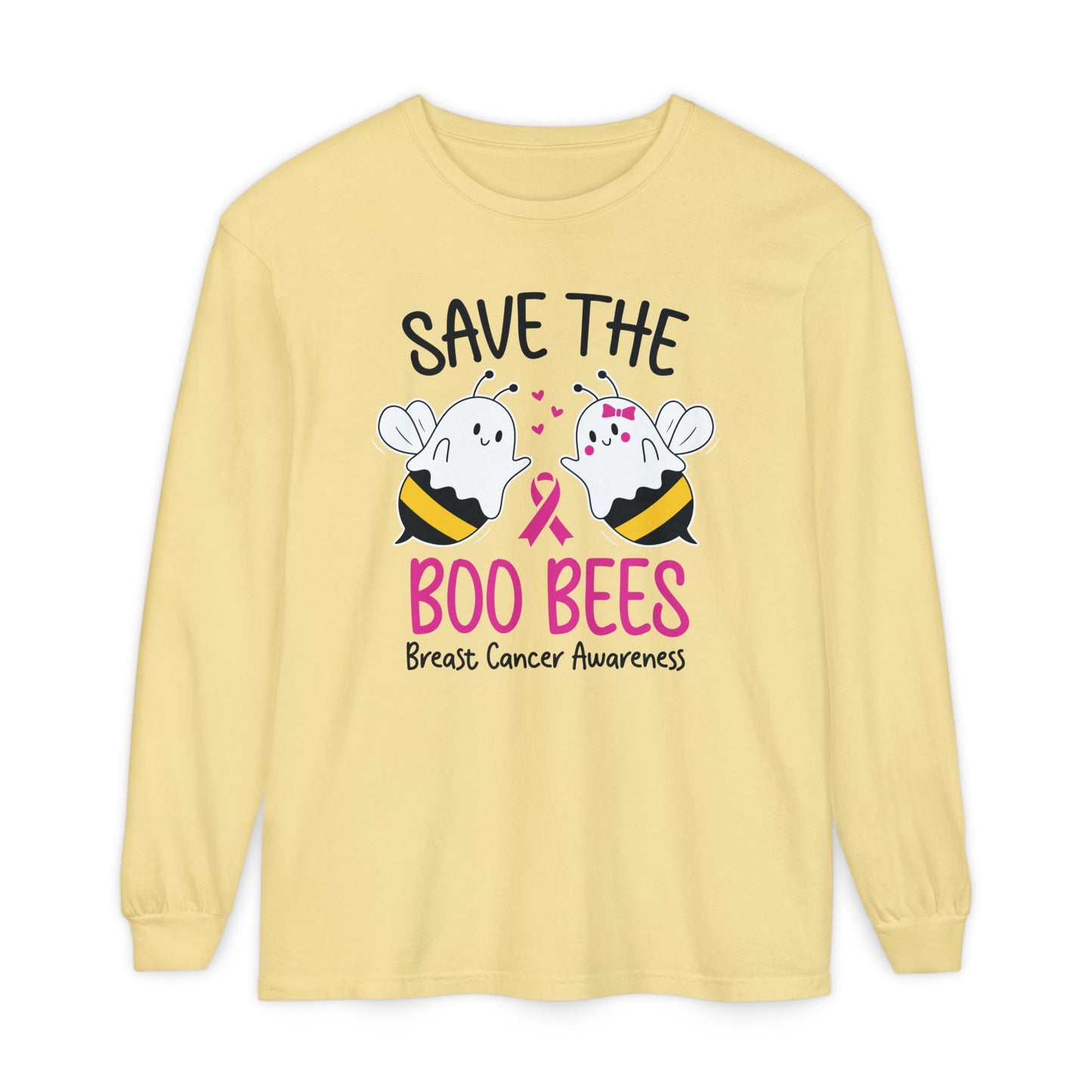 Breast Cancer Boo Bees Long Sleeve