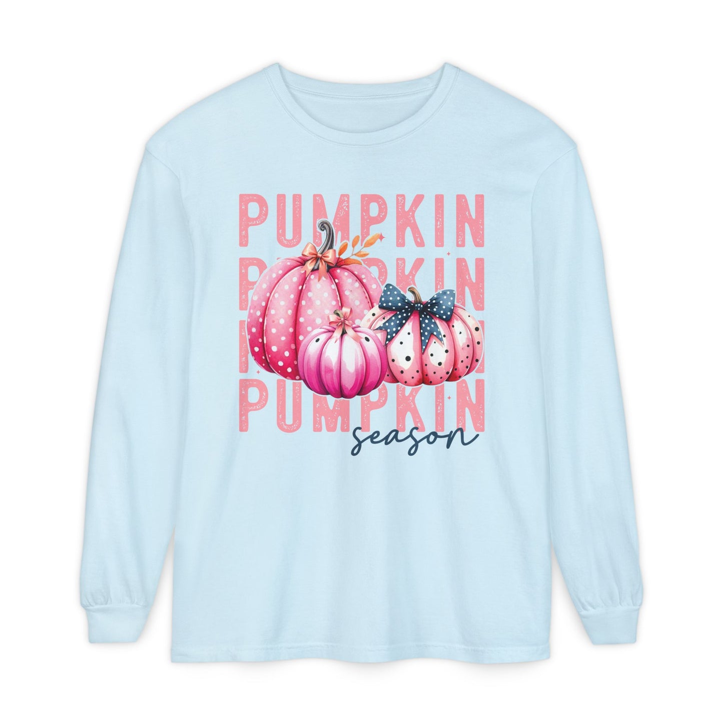 Breast Cancer Pink Pumpkin Long Sleeve