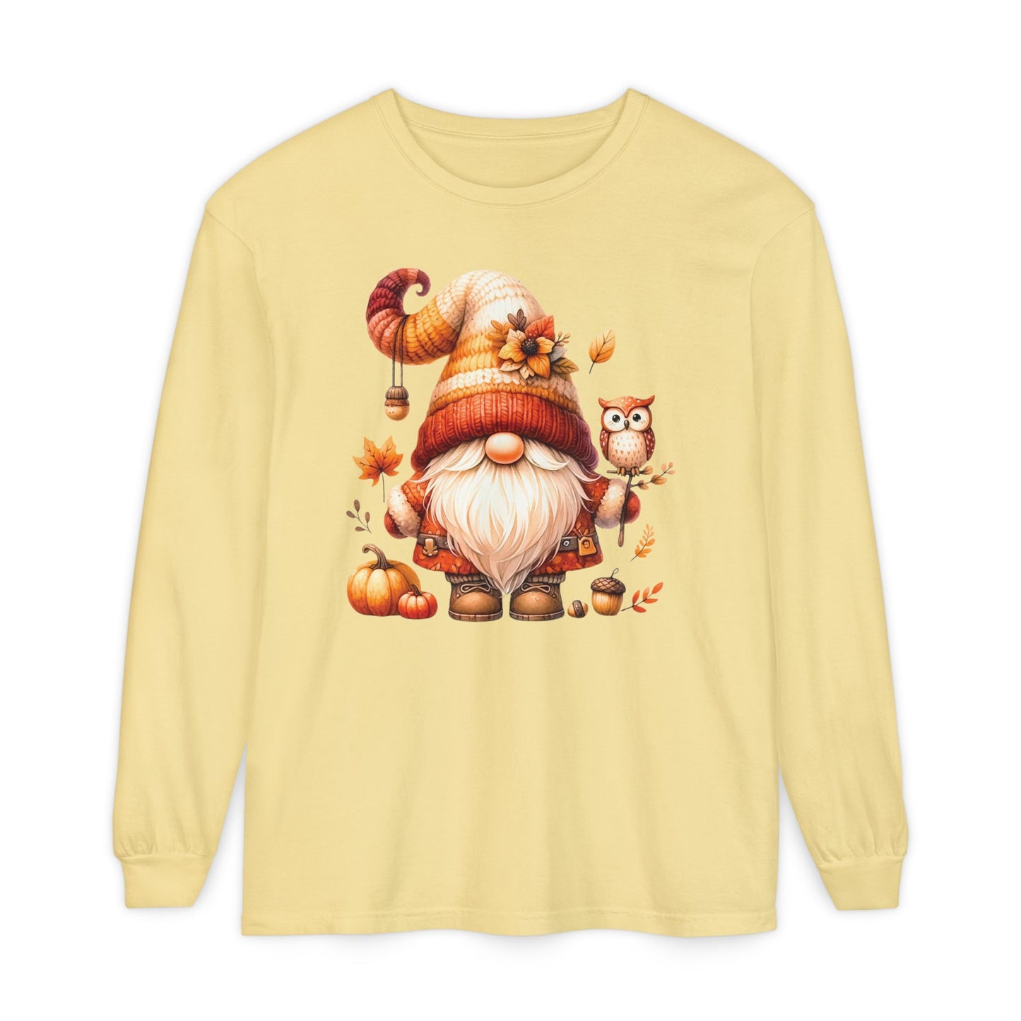 Hello Fall Gnome Long Sleeve