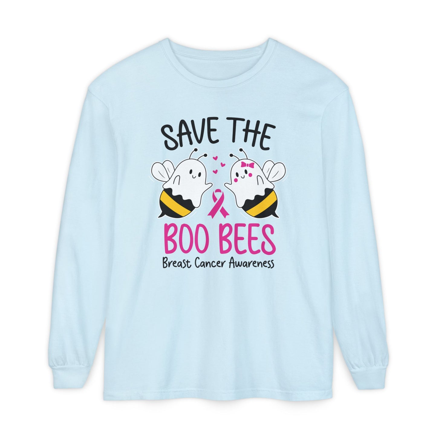 Breast Cancer Boo Bees Long Sleeve