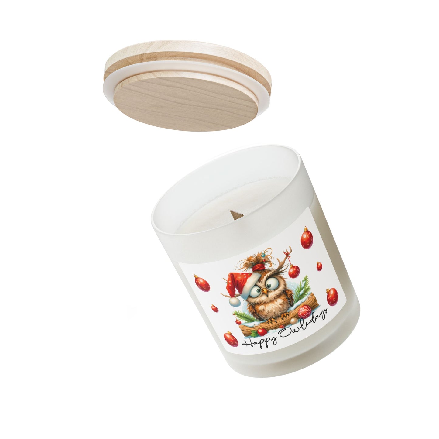 Happy Owlidays Candle