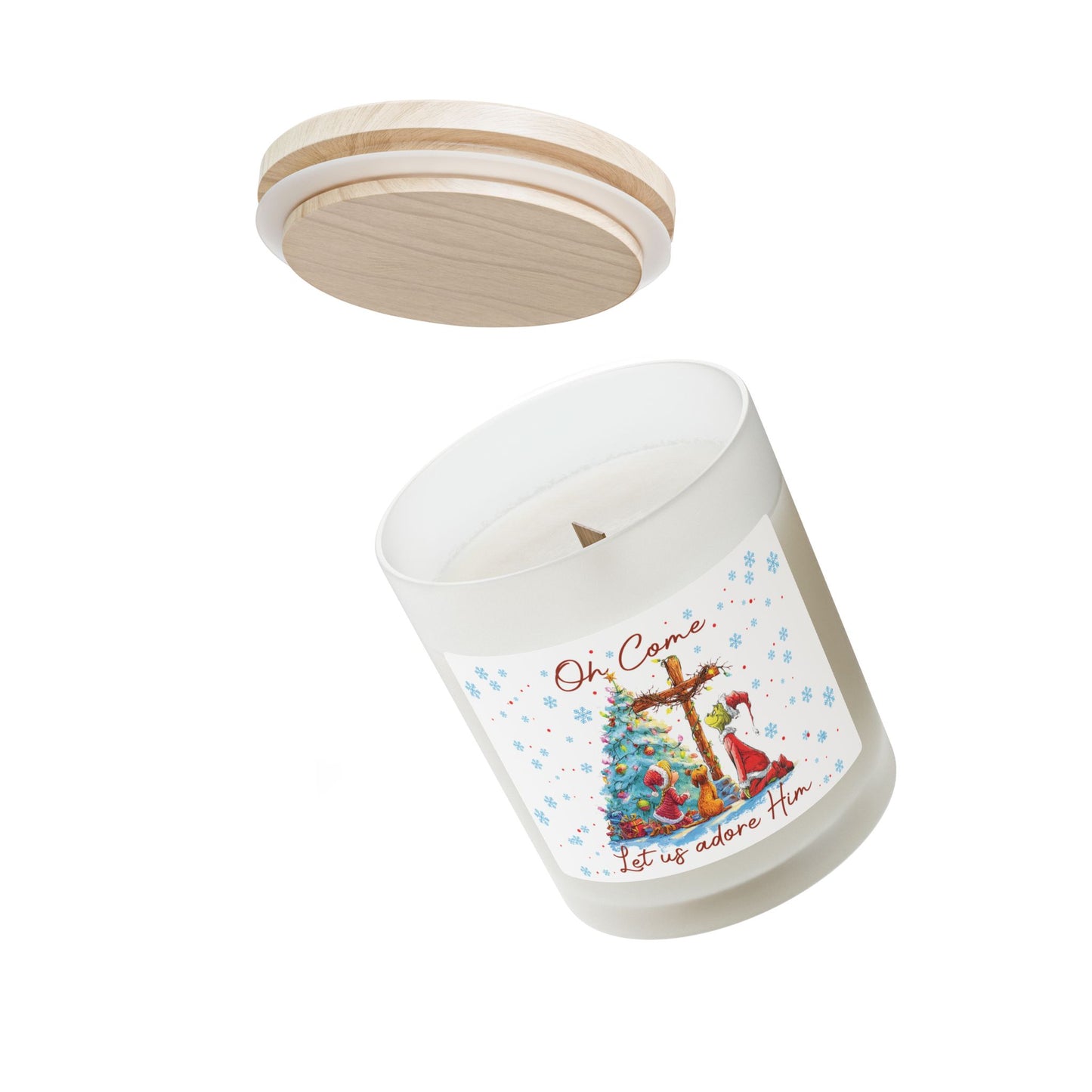 Let Us Adore Him Candle