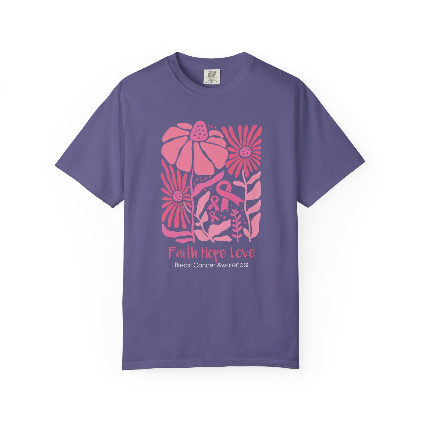 Breast Cancer Faith Hope Love T-shirt