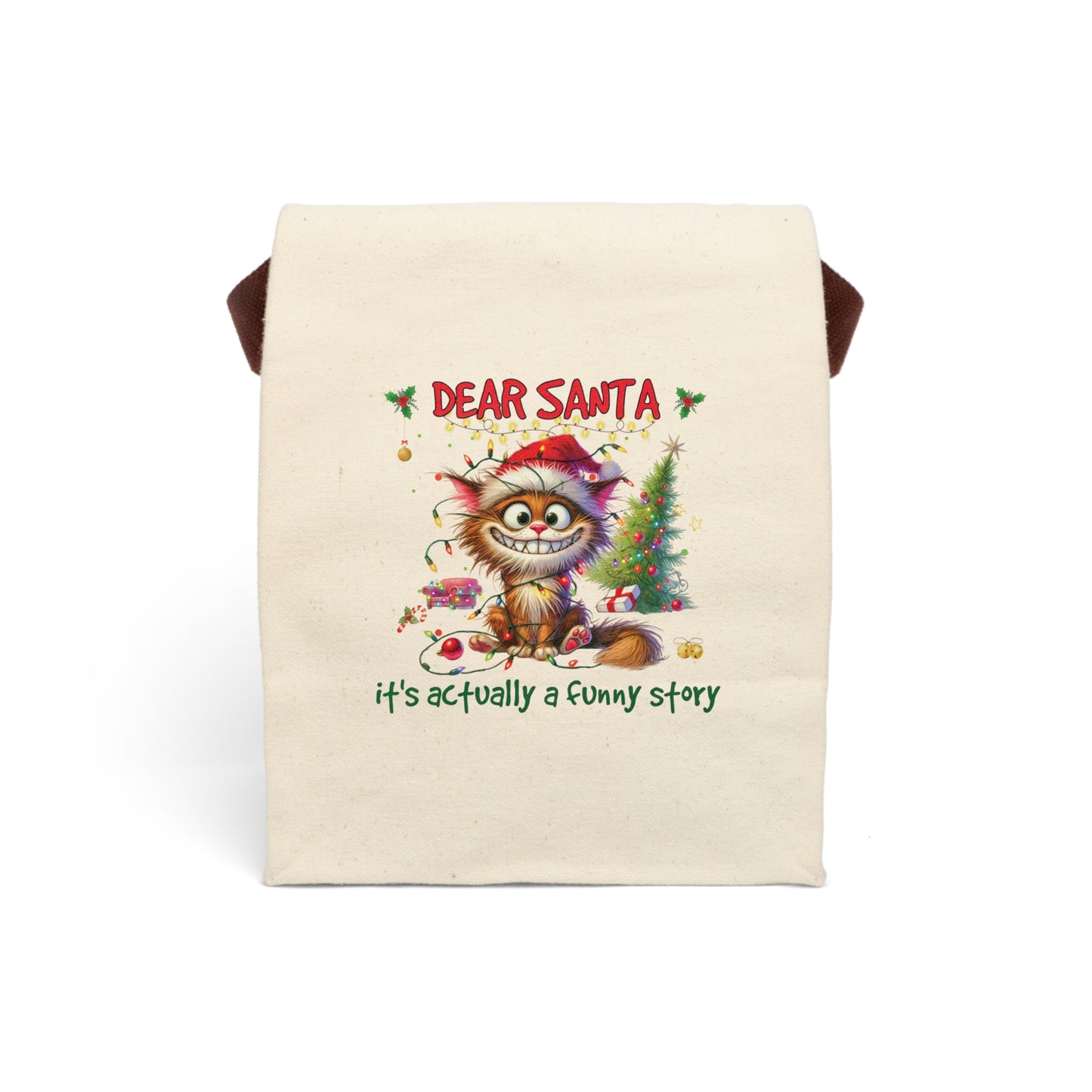 Funny Story Kids Canvas Lunch Bag