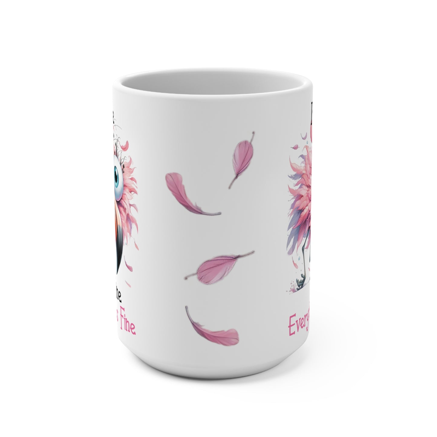 I'm Fine Flamingo Mug