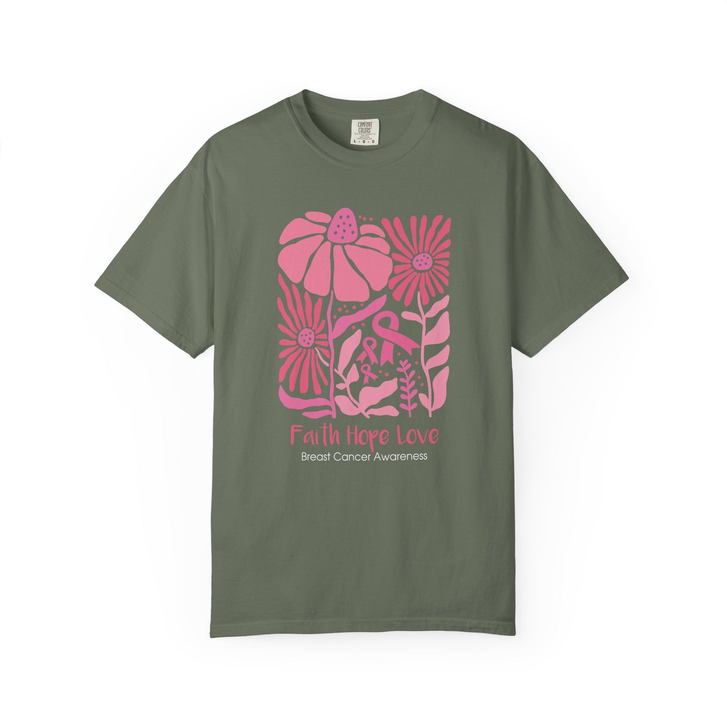 Breast Cancer Faith Hope Love T-shirt