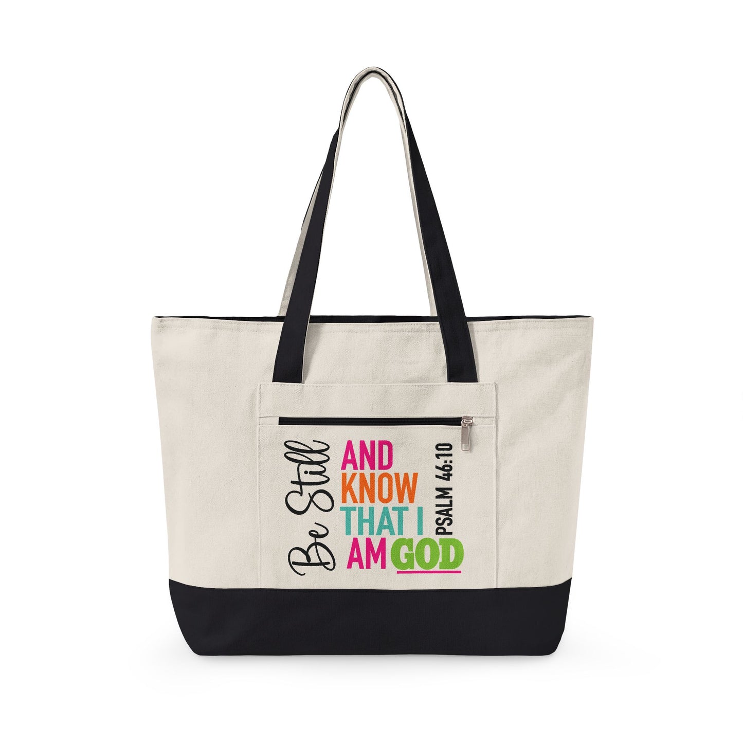 Be Still & Know Canvas Tote